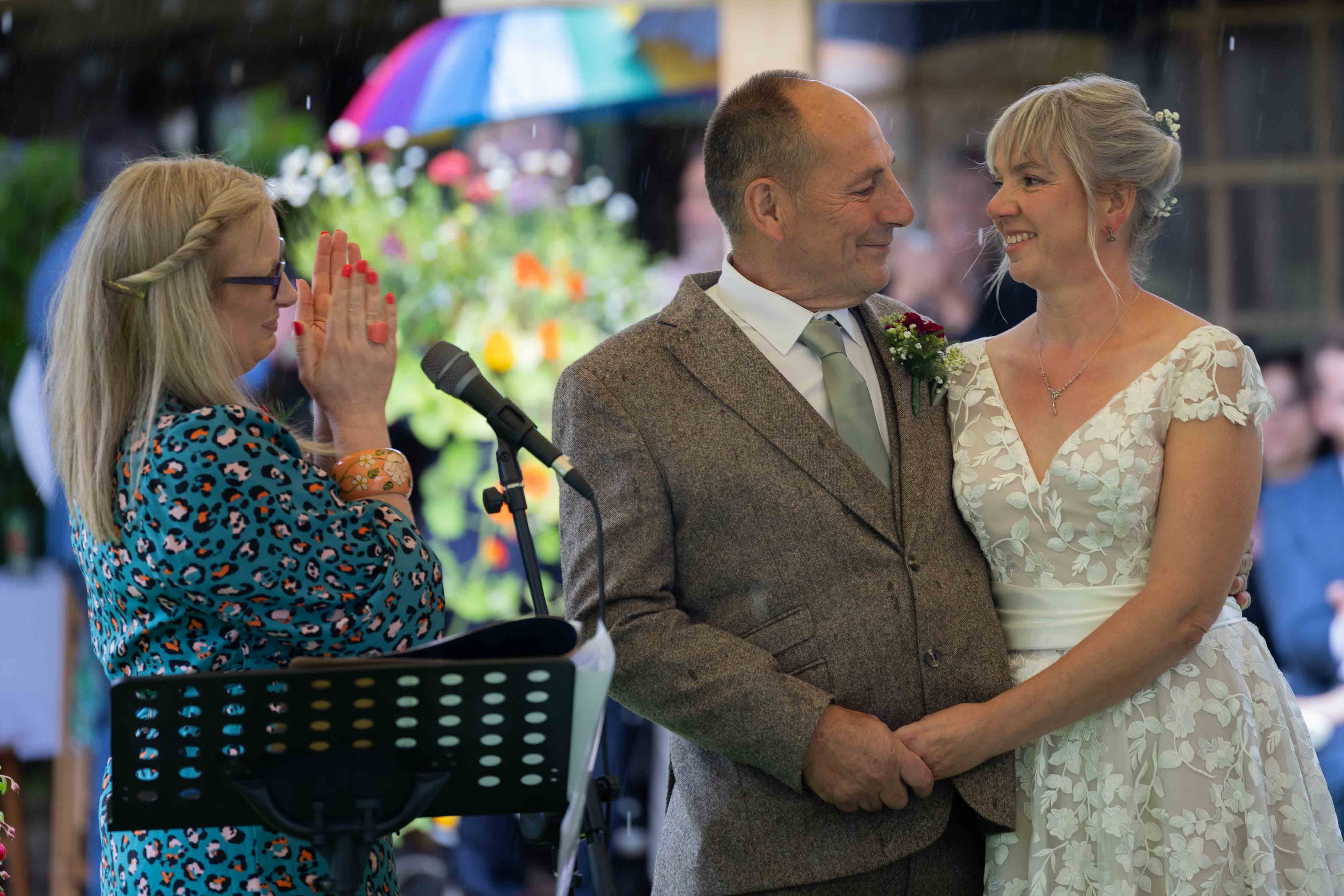 Deb Reed Celebrant Colchester Essex, officiating at the wedding of Gary & Annette.