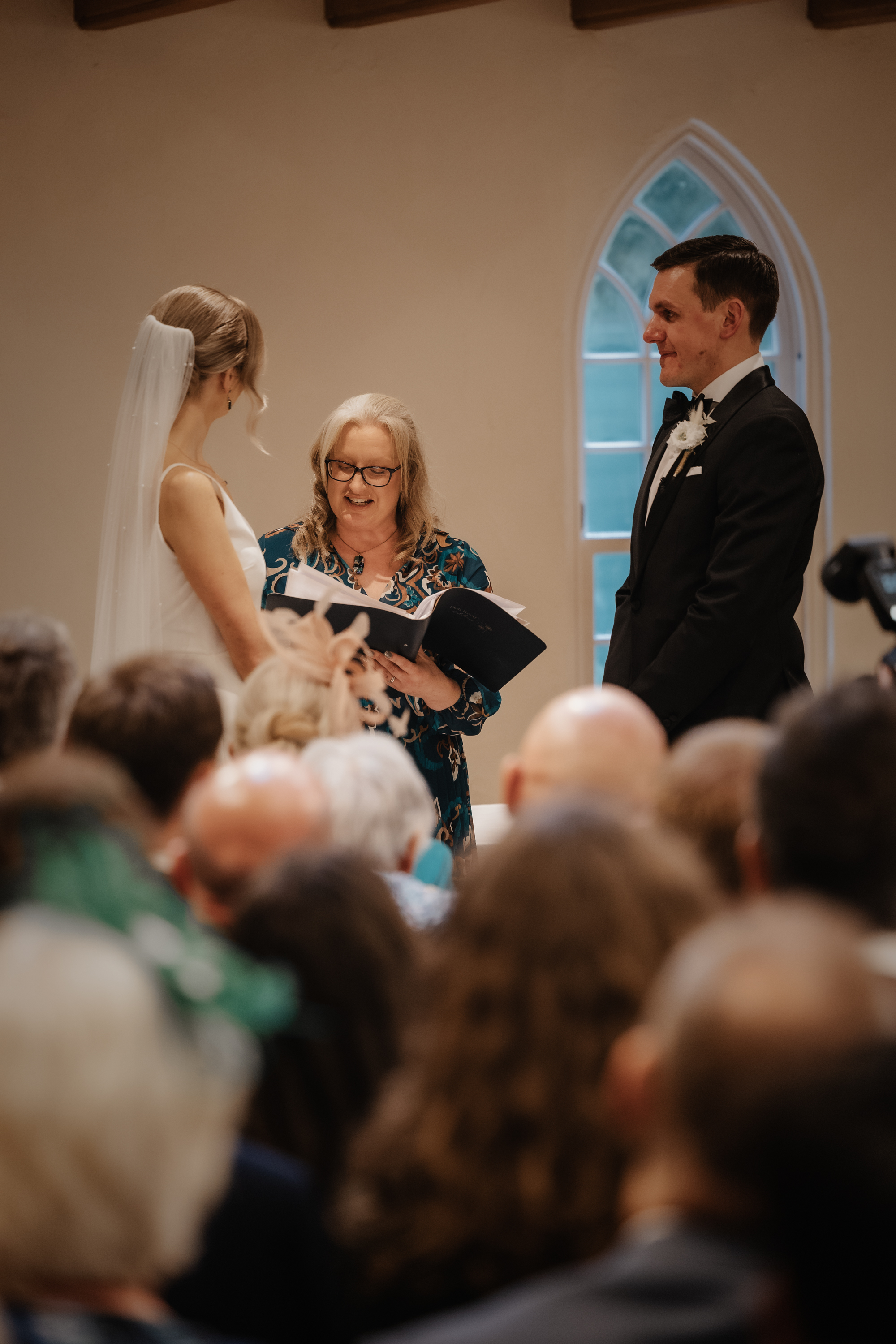 Deb Reed Celebrant Colchester Essex, performing the ceremony at Jackson and Anna's wedding.