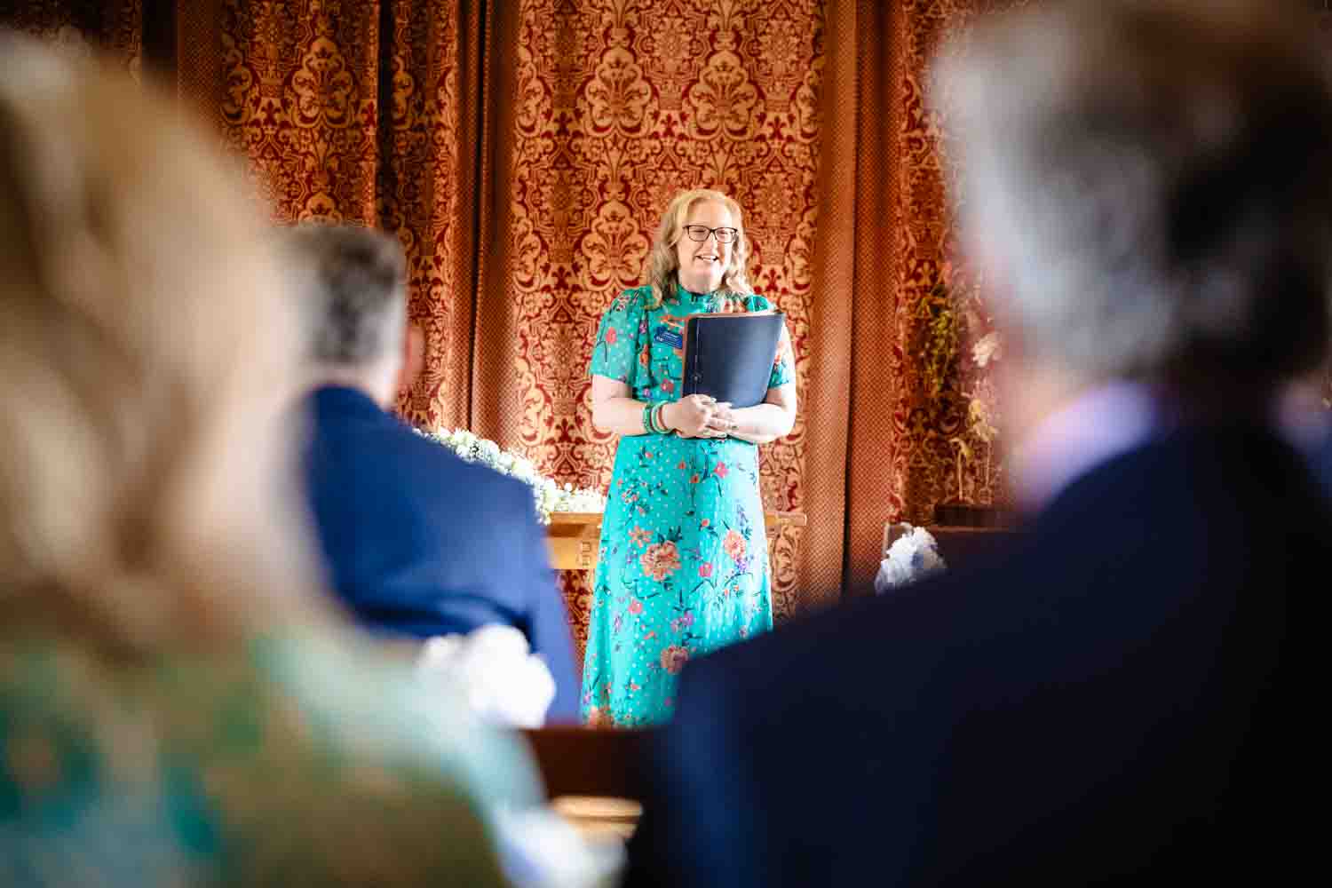 Deb Reed Celebrant Colchester Essex, performing the ceremony at Liam & Lucys wedding.