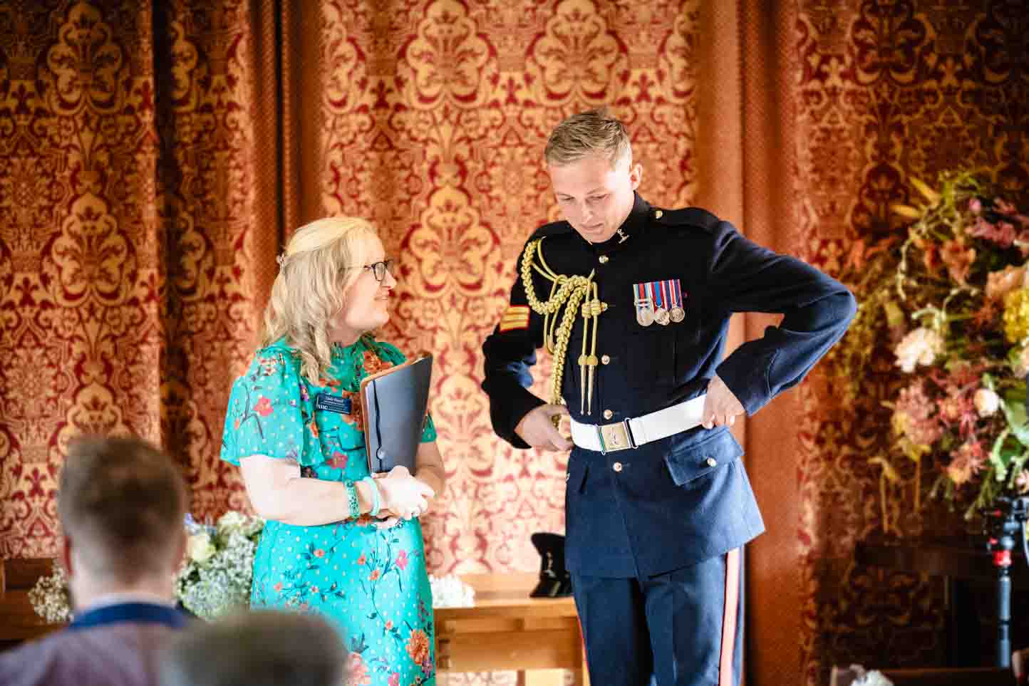 Deb Reed Celebrant Colchester Essex, performing the ceremony at Liam & Lucys wedding.
