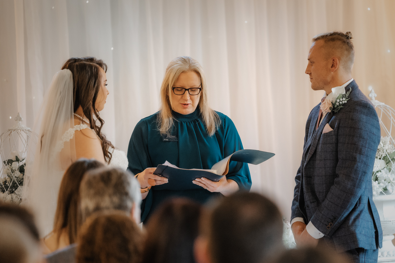 Deb Reed Celebrant Colchester Essex, performing the ceremony at Rachael and Lukes wedding.